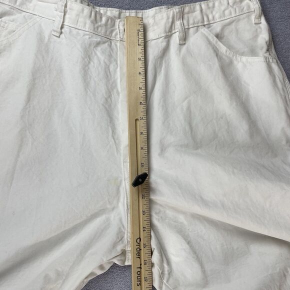 Dickies Classic Y2K Painters Pants Men’s Size 44x32 White Straight Leg Pockets - Picture 9 of 16